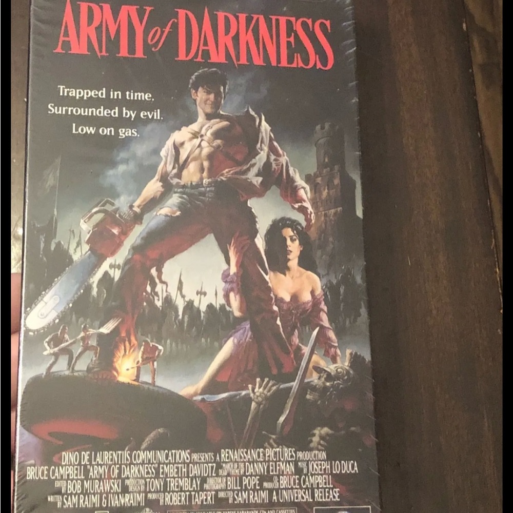 Evil Dead & Army of Darkness ~ (2) VHS factory sealed & comic lot